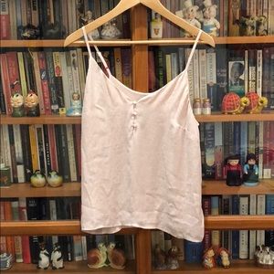 Light pink, silky night- time tank top